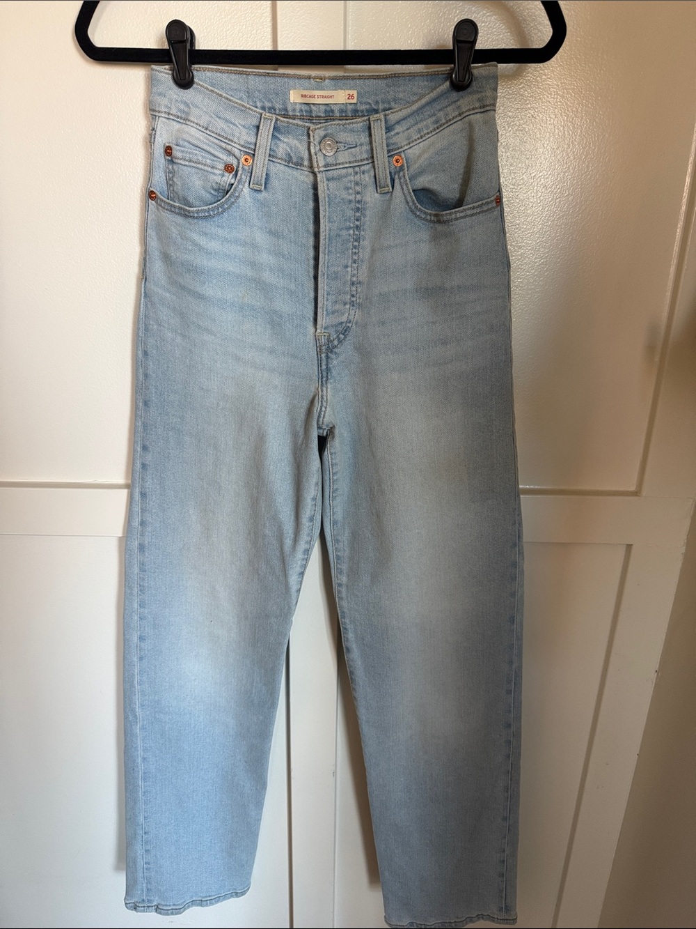 Levi's Ribcage Straight - Light Wash - 26